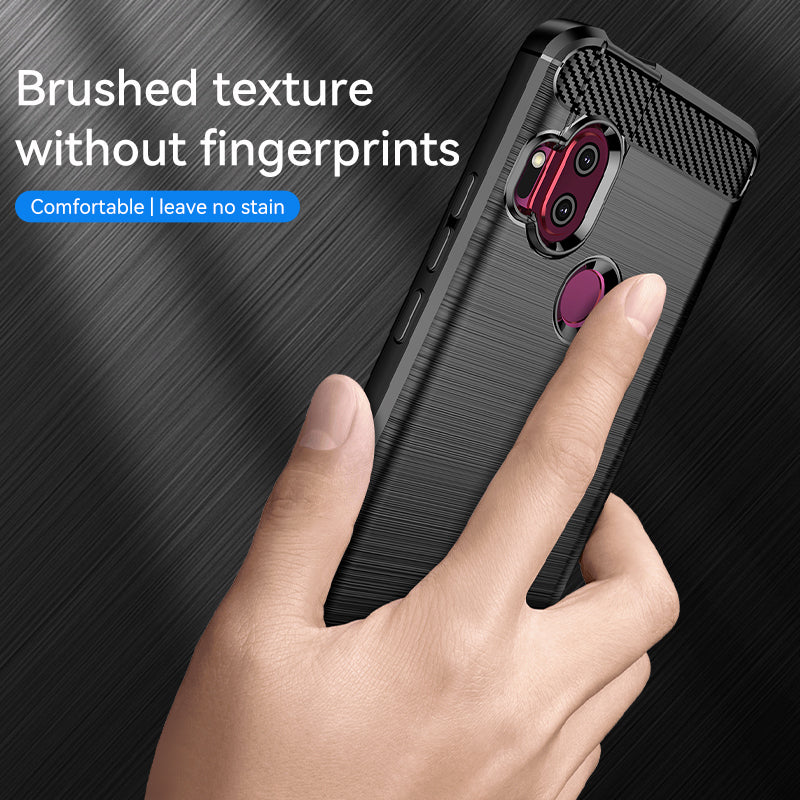 Brushed Silicone Phone Case For Motorola Moto One Hyper