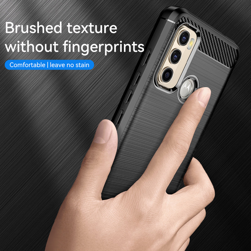 Brushed Silicone Phone Case For Motorola Moto G40 Fusion