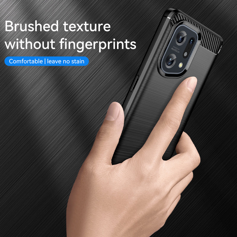 Brushed Silicone Phone Case For Oppo Find X5
