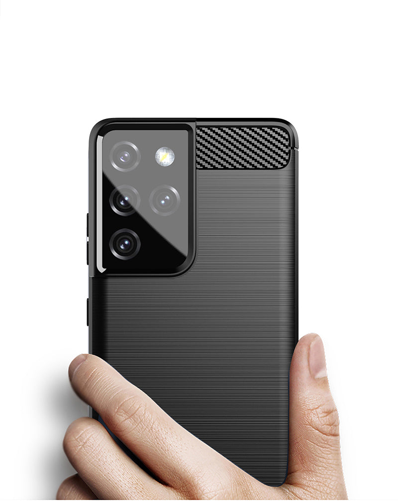 Brushed Silicone Phone Case For Samsung Galaxy S21 Ultra