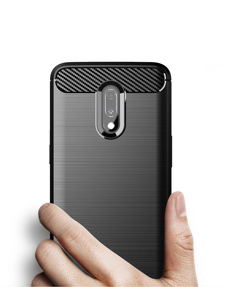 Brushed Silicone Phone Case For OnePlus 7