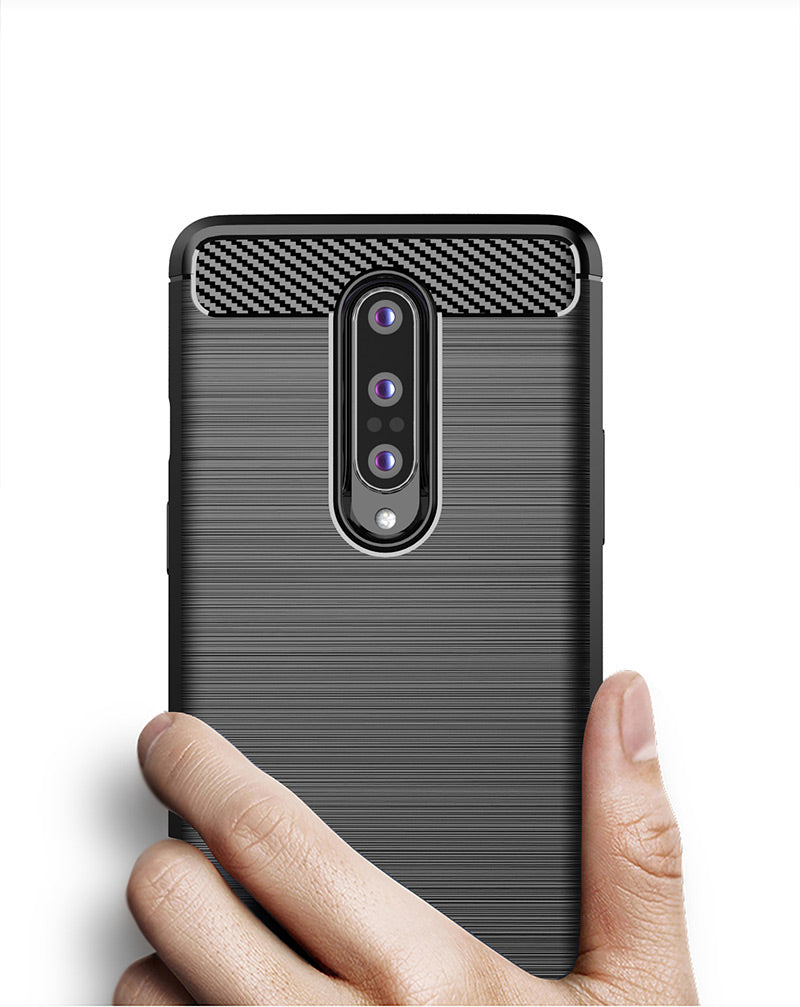 Brushed Silicone Phone Case For OnePlus 8