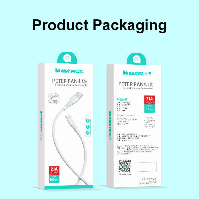 Micro USB Data Cable 2.1A Fast Charging Cable 1M