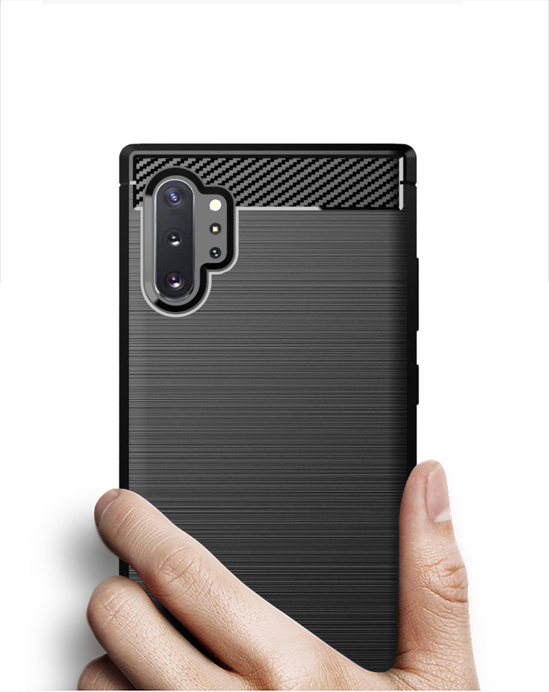 Brushed Silicone Phone Case For Samsung Galaxy Note10 + / Plus 5G