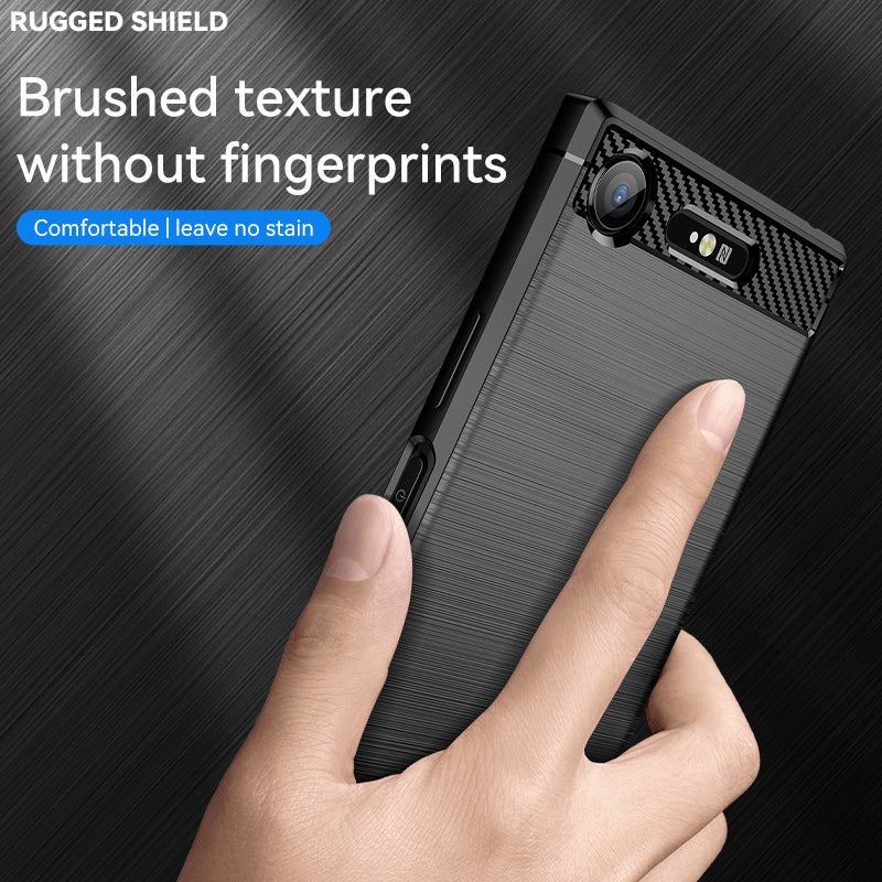Brushed Silicone Phone Case For Sony Xperia XZ1
