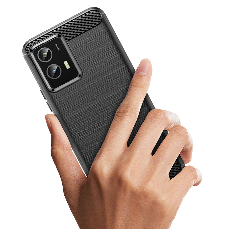 Brushed Silicone Phone Case For Vivo Y30 5G