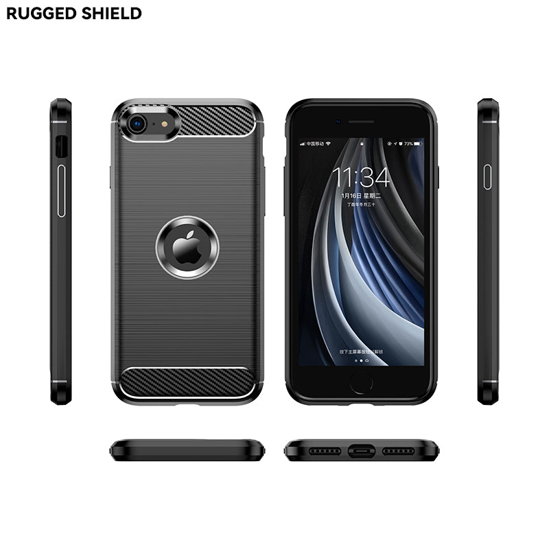 Brushed Silicone Phone Case For iPhone SE 3
