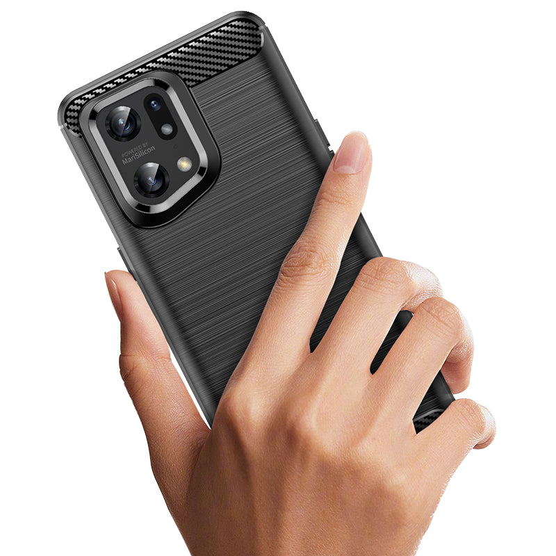 Brushed Silicone Phone Case For Oppo Find X5 Pro