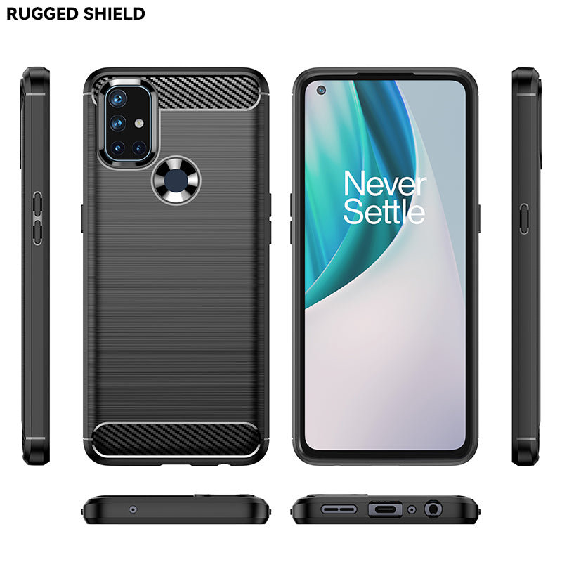 Brushed Silicone Phone Case For OnePlus Nord N10
