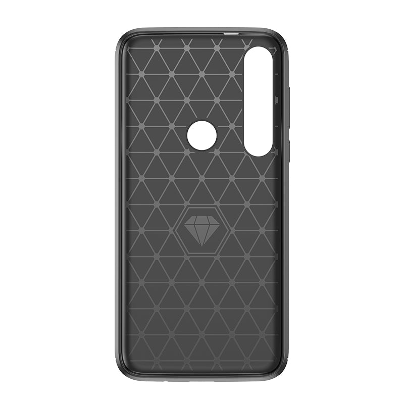 Brushed Silicone Phone Case For Motorola Moto One Vision Plus