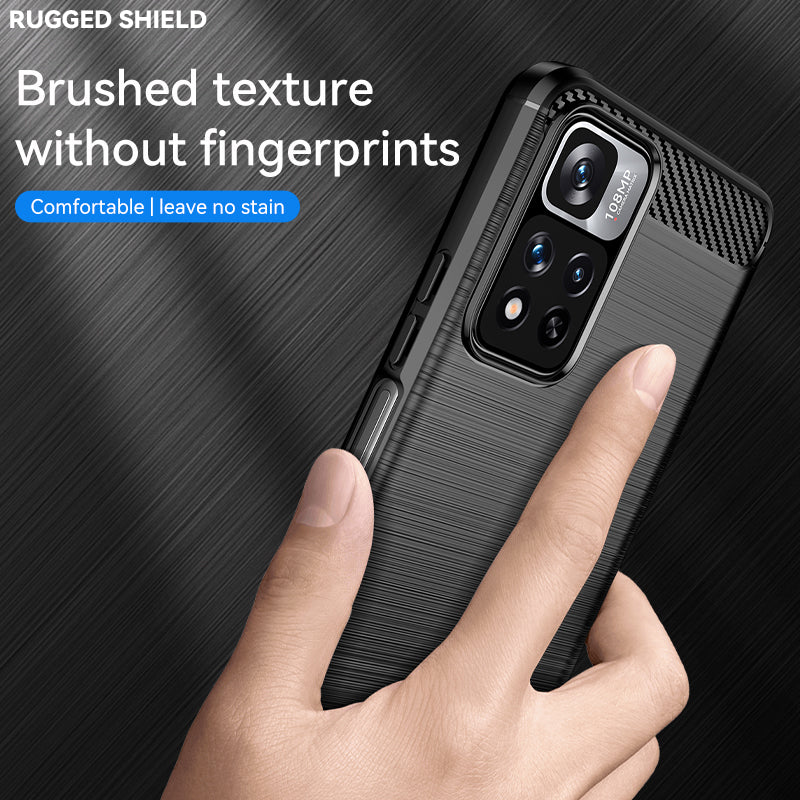 Brushed Silicone Phone Case For Redmi Note 11 Pro 5G(China)