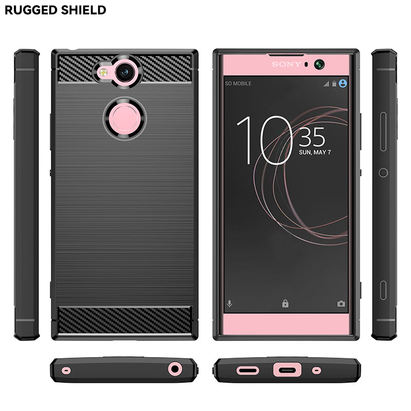 Brushed Silicone Phone Case For Sony Xperia XA2