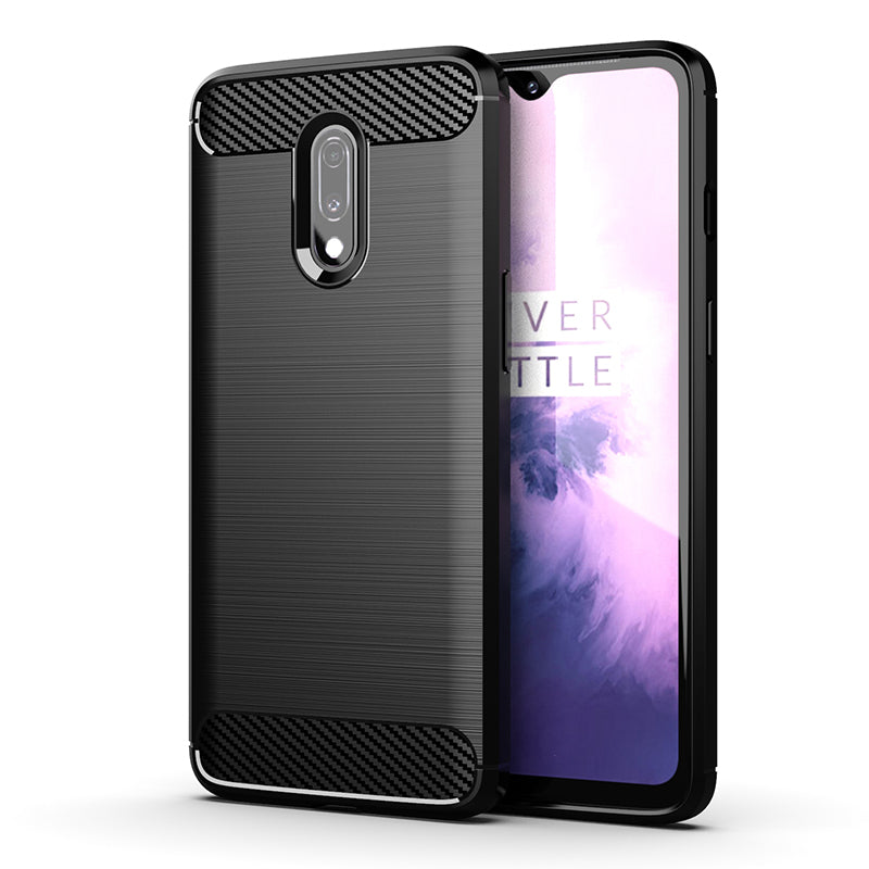 Brushed Silicone Phone Case For OnePlus 7