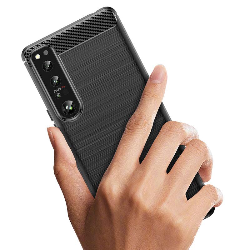 Brushed Silicone Phone Case For Sony Xperia 1 IV