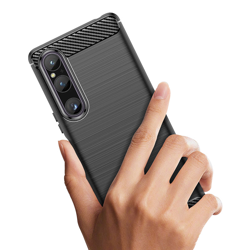 Brushed Silicone Phone Case For Sony Xperia 1 V