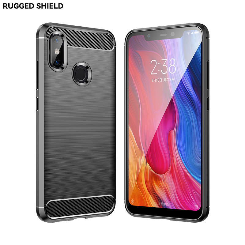 Brushed Silicone Phone Case For Xiaomi Mi 8