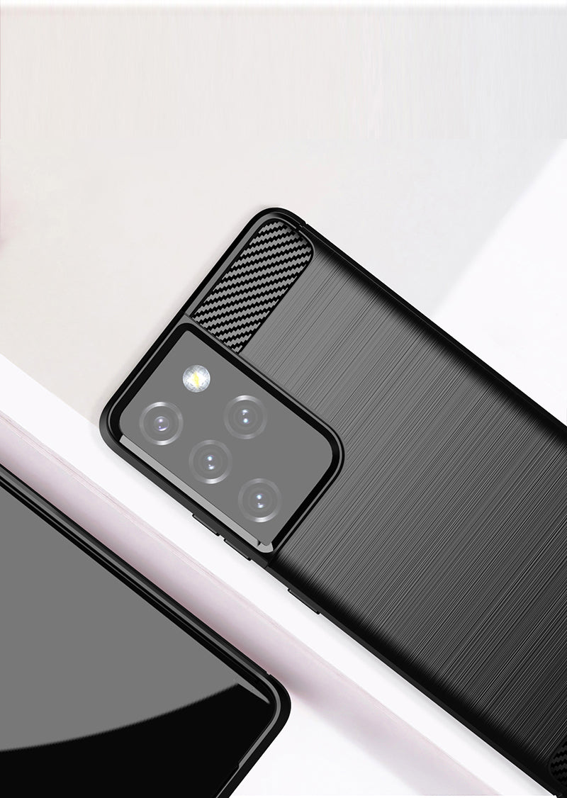 Brushed Silicone Phone Case For Samsung Galaxy S21 Ultra