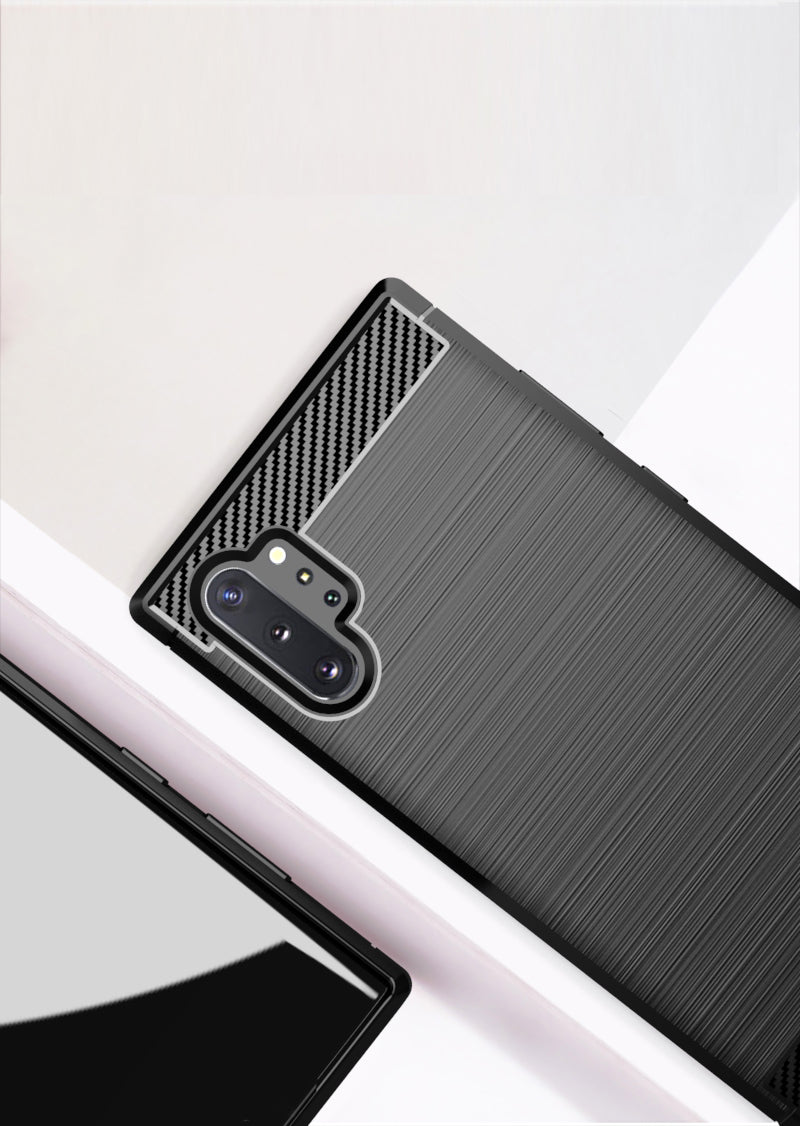 Brushed Silicone Phone Case For Samsung Galaxy Note10 + / Plus 5G