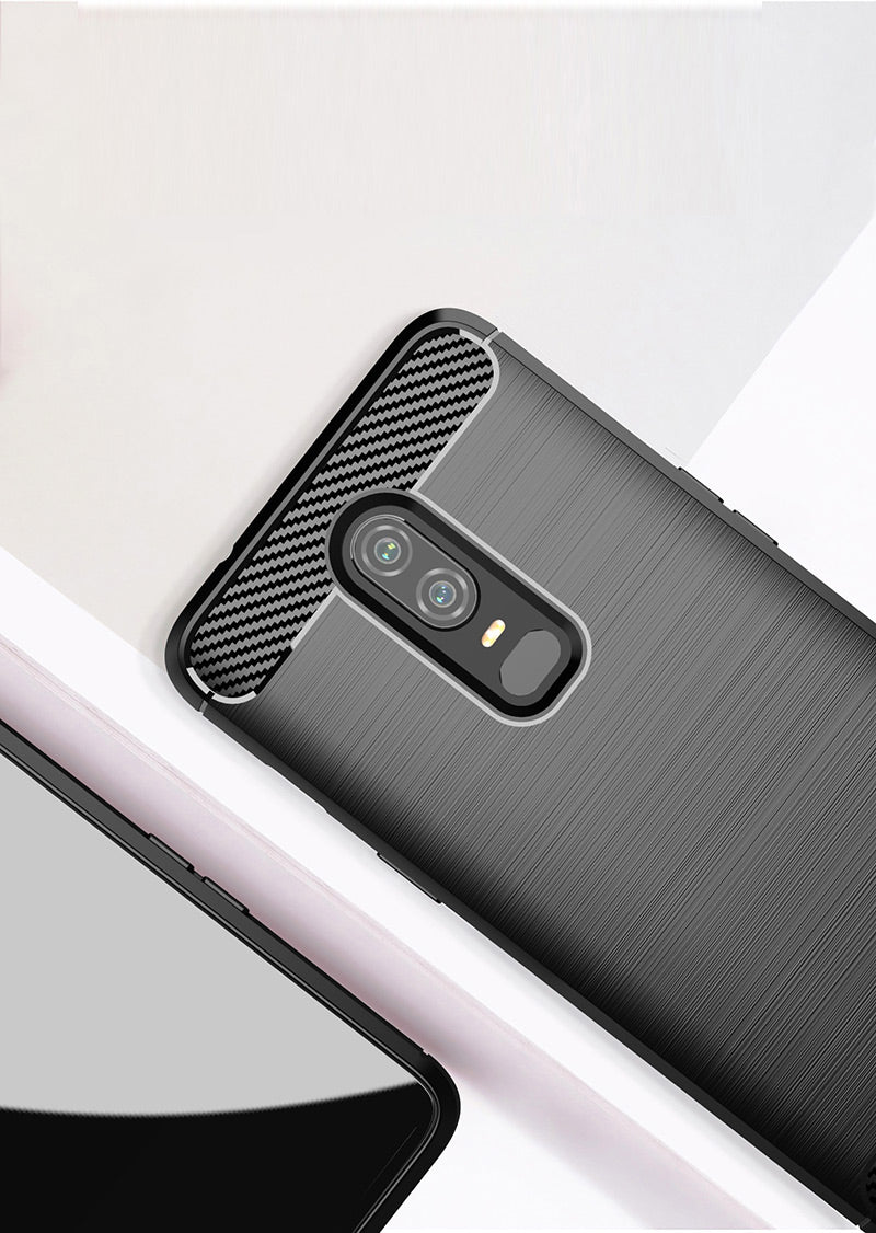 Brushed Silicone Phone Case For OnePlus 6