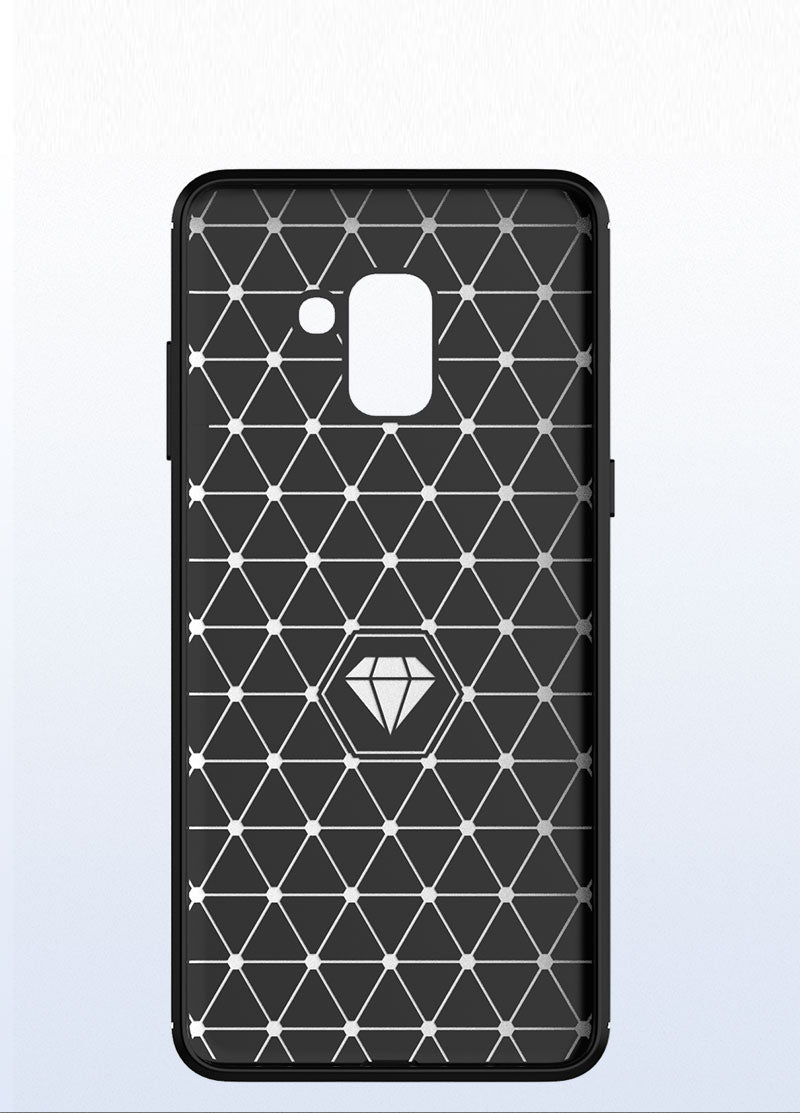 Brushed Silicone Phone Case For Samsung Galaxy A8 Plus 2018