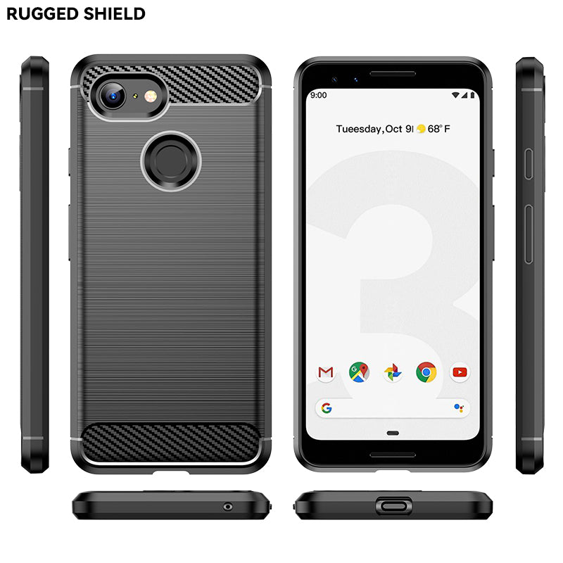 Brushed Silicone Phone Case For Google Pixel 3 XL