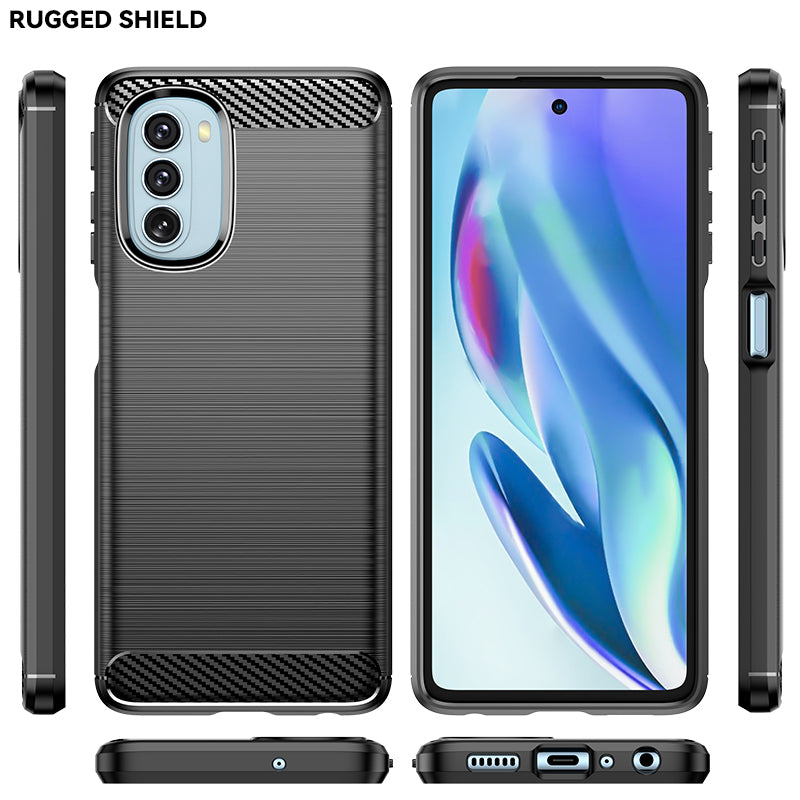 Brushed Silicone Phone Case For Motorola Moto G51 5G