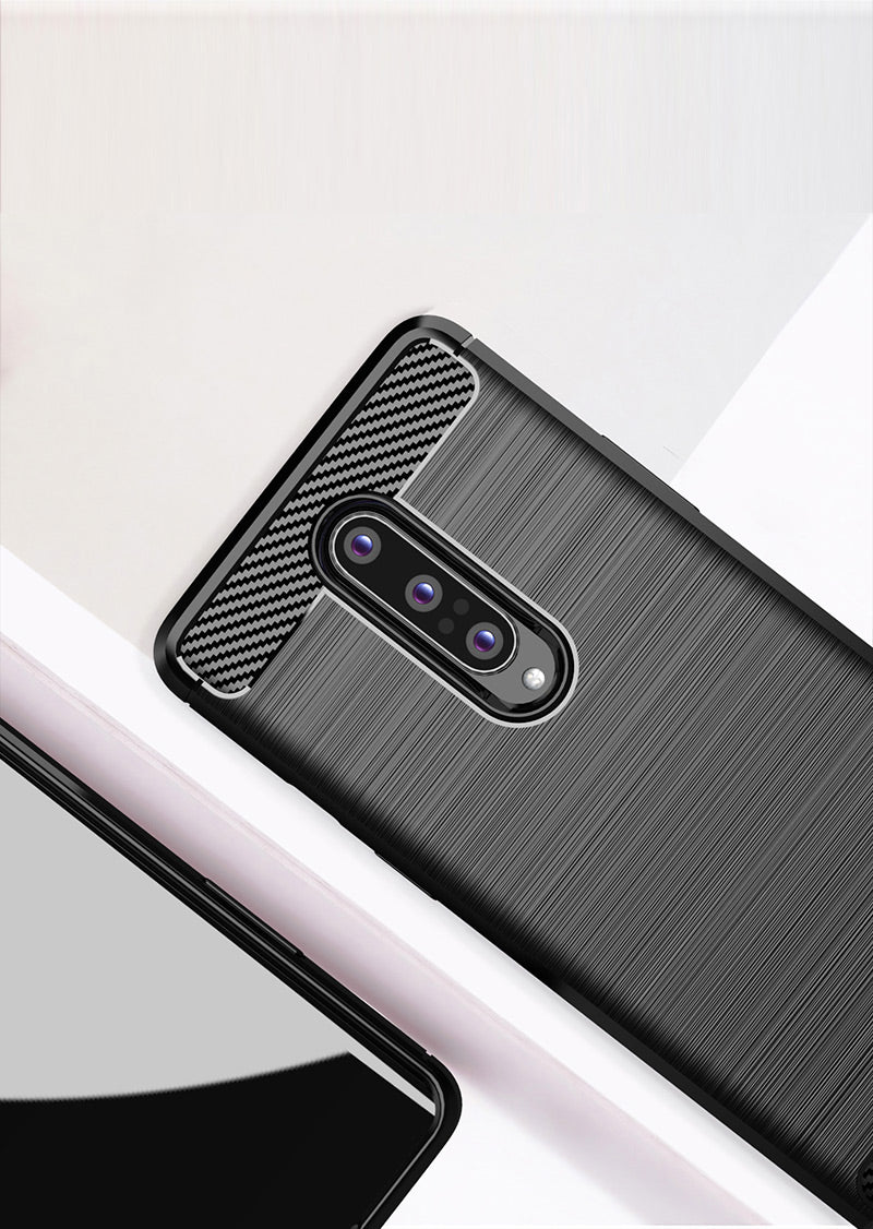 Brushed Silicone Phone Case For OnePlus 8