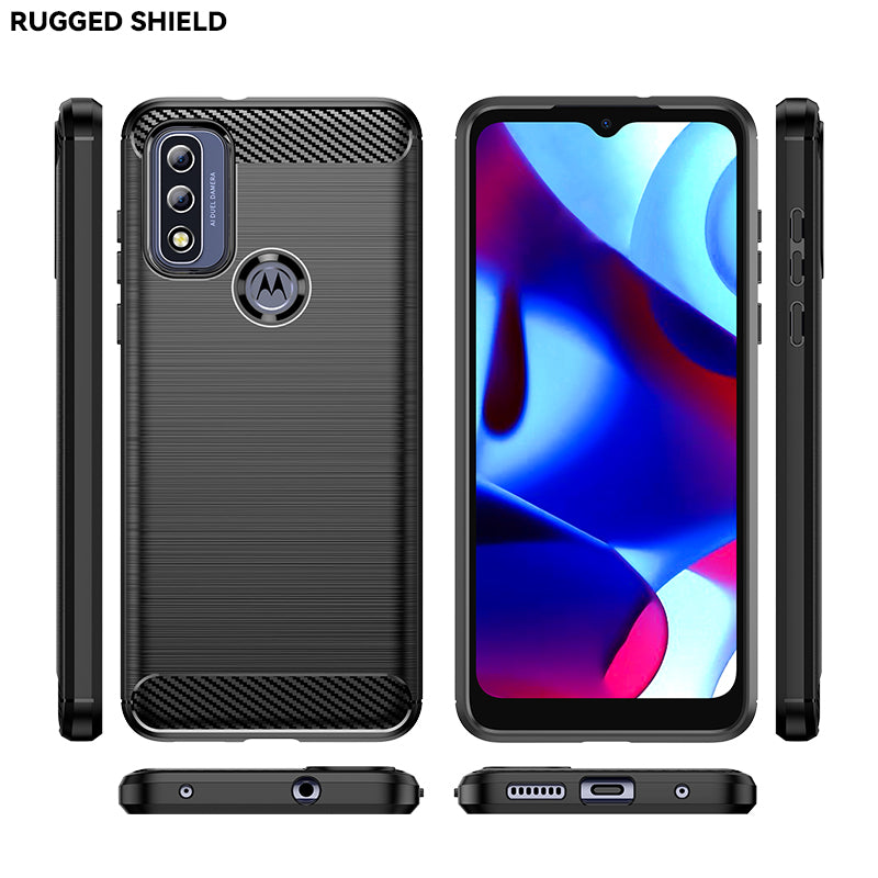 Brushed Silicone Phone Case For Motorola Moto G Pure 2021