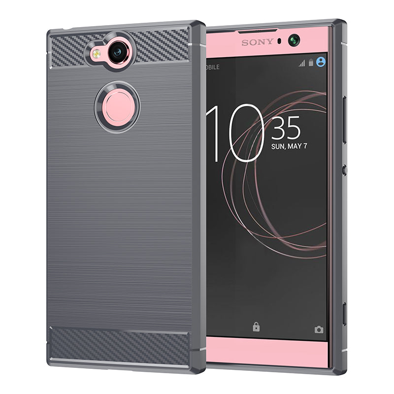 Brushed Silicone Phone Case For Sony Xperia XA2