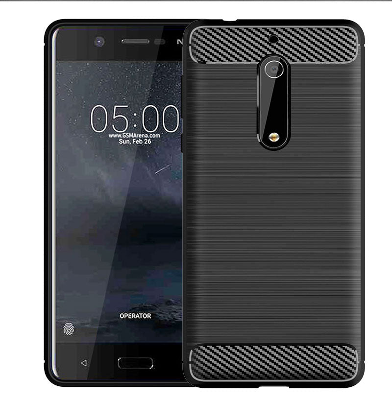 Brushed Silicone Phone Case For Nokia 5
