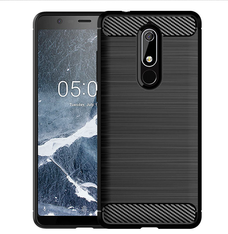 Brushed Silicone Phone Case For Nokia 5.1