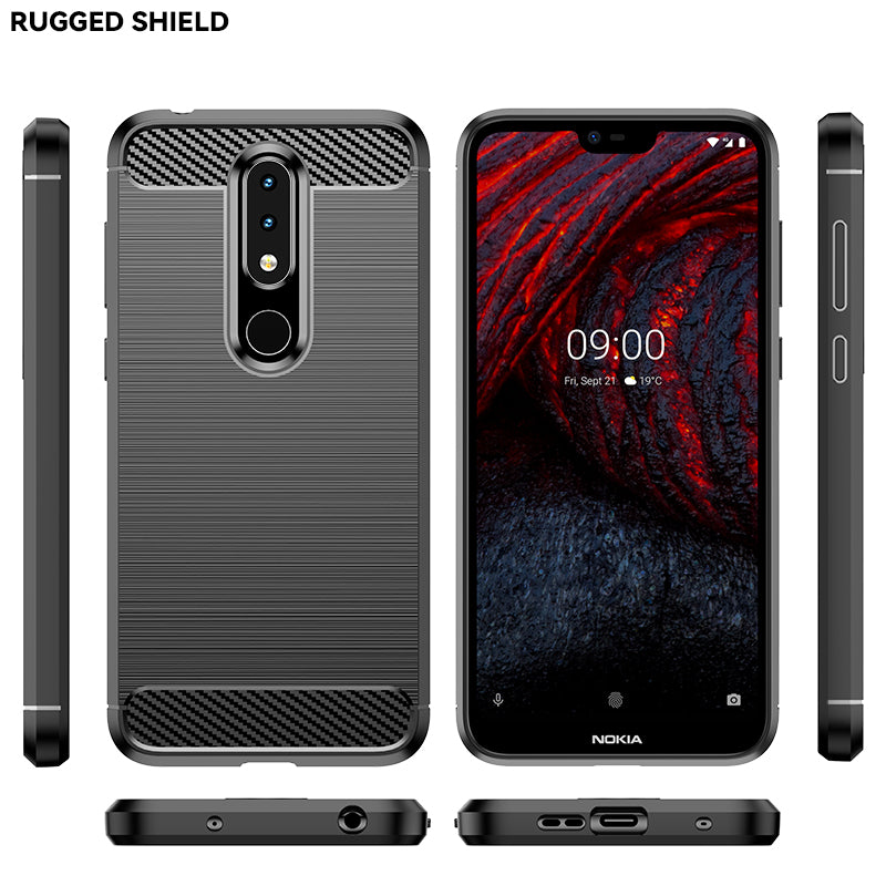Brushed Silicone Phone Case For Nokia 6.1 Plus