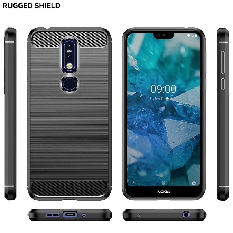 Brushed Silicone Phone Case For Nokia 7.1