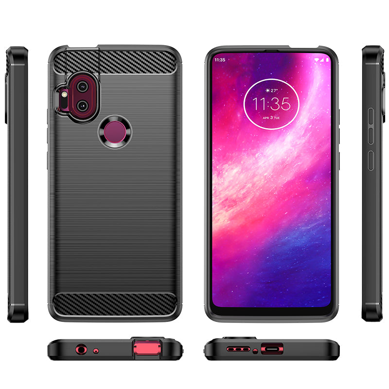 Brushed Silicone Phone Case For Motorola Moto One Hyper