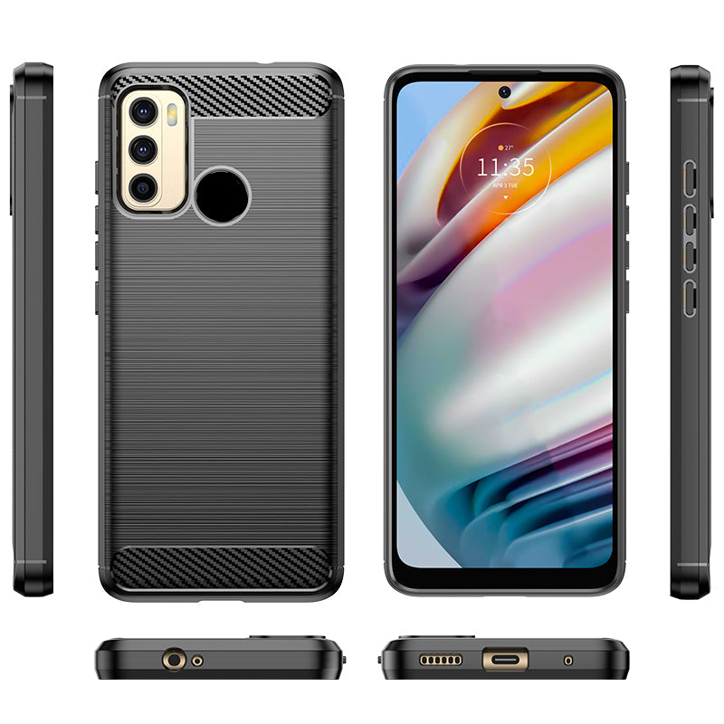 Brushed Silicone Phone Case For Motorola Moto G40 Fusion