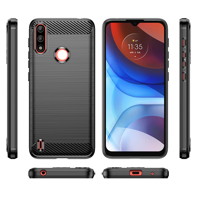 Brushed Silicone Phone Case For Motorola Moto E7 Power