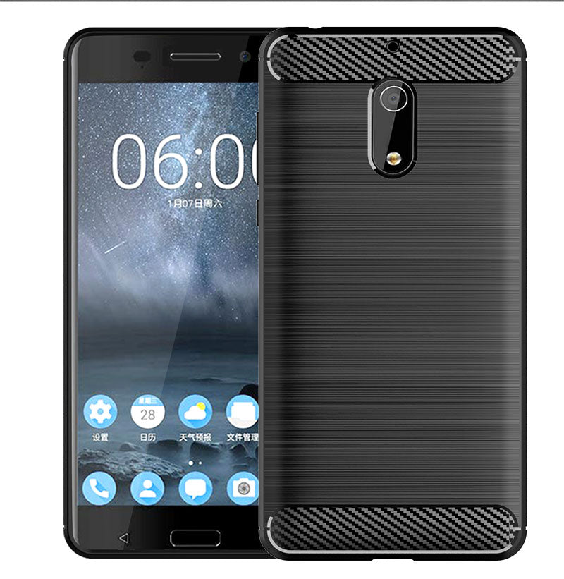 Brushed Silicone Phone Case For Nokia 6