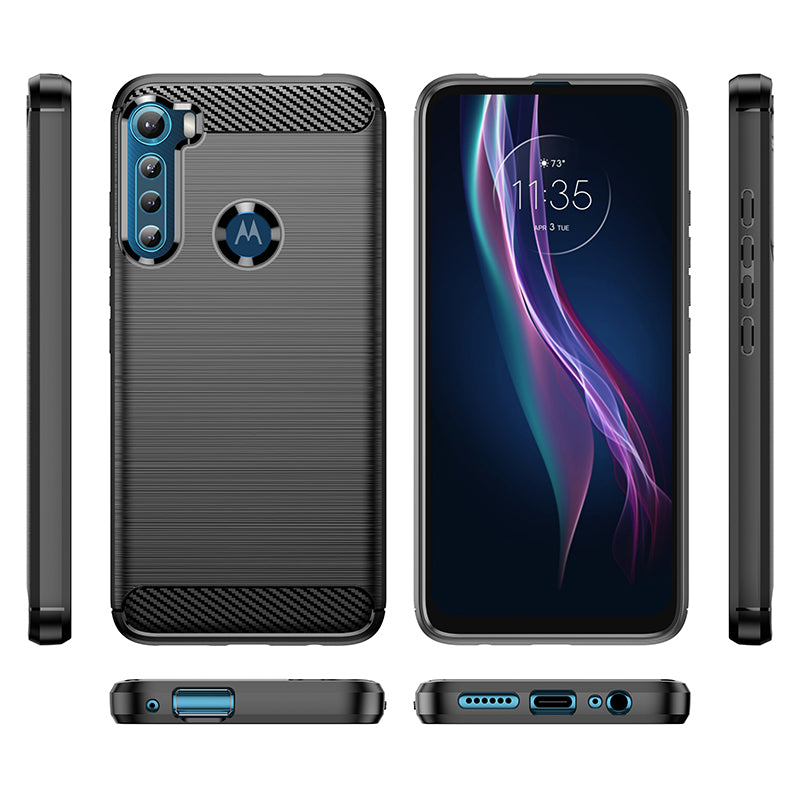 Brushed Silicone Phone Case For Motorola Moto One Fusion+