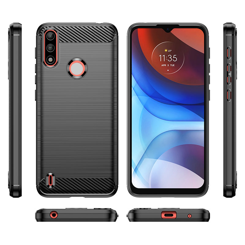 Brushed Silicone Phone Case For Motorola Moto E7i Power