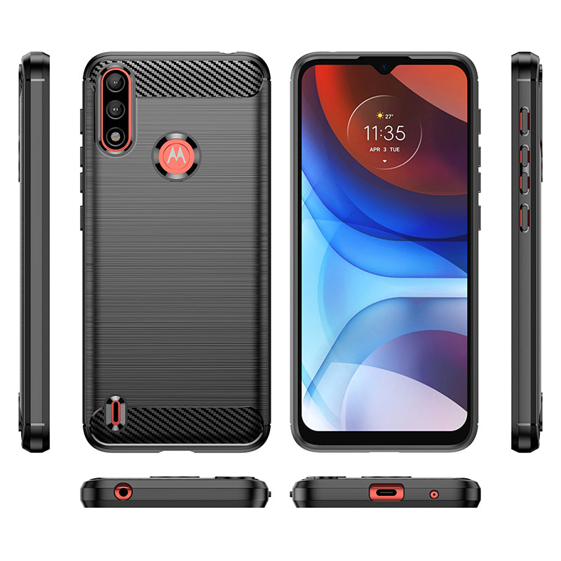 Brushed Silicone Phone Case For Motorola Moto E7i Power