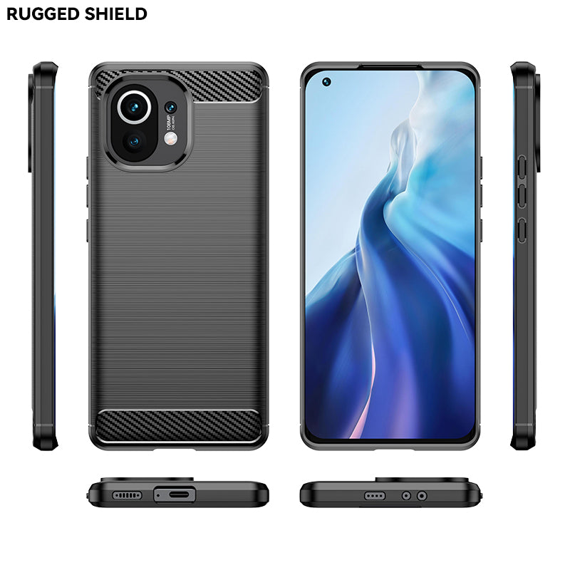 Brushed Silicone Phone Case For Xiaomi Mi 11