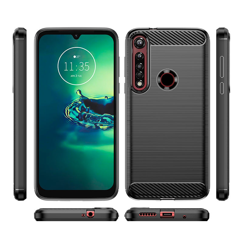 Brushed Silicone Phone Case For Motorola Moto One Vision Plus