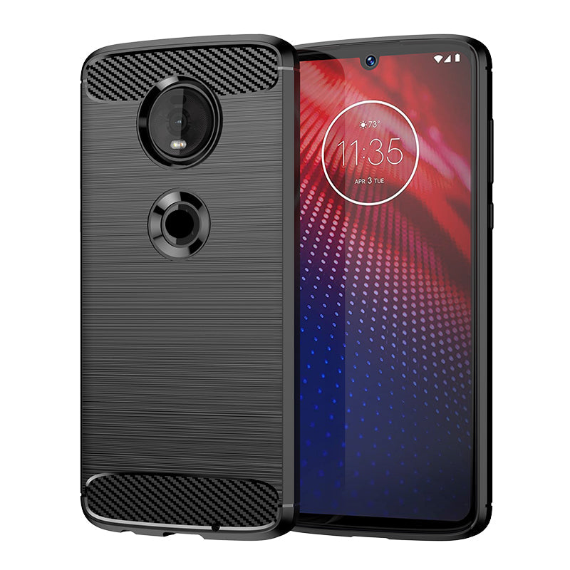 Brushed Silicone Phone Case For Motorola Moto Z4
