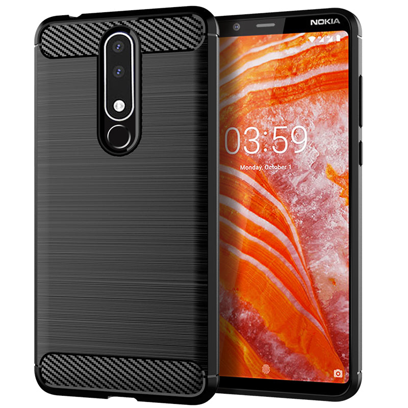 Brushed Silicone Phone Case For Nokia 3.1 Plus