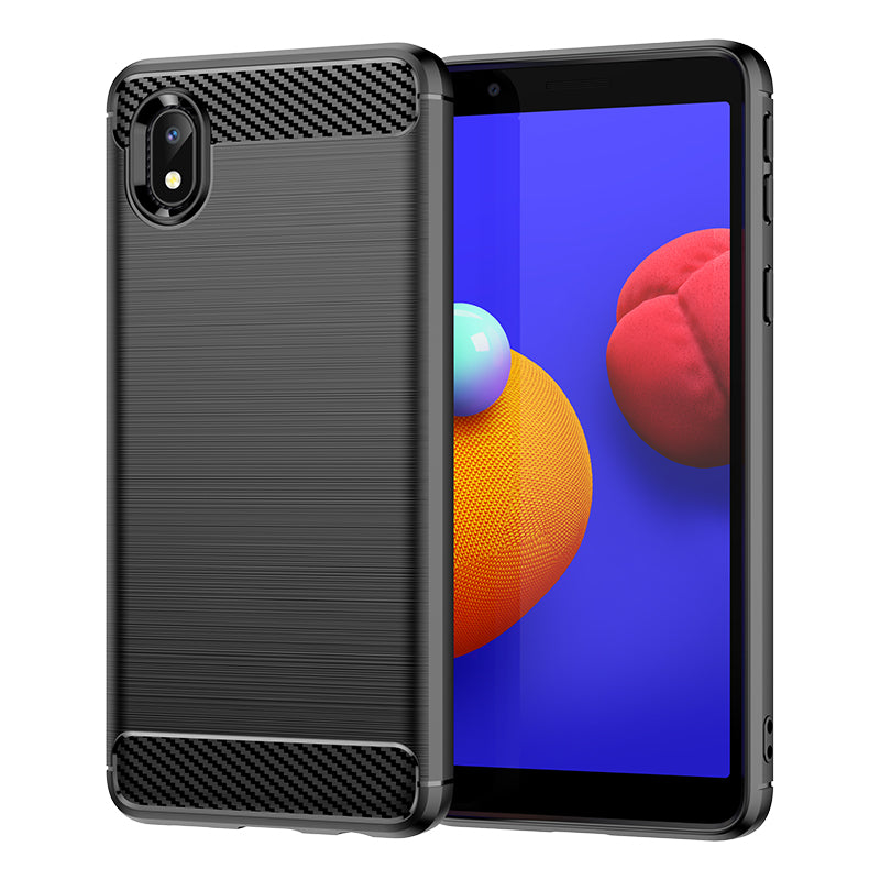 Brushed Silicone Phone Case For Samsung Galaxy M01 Core