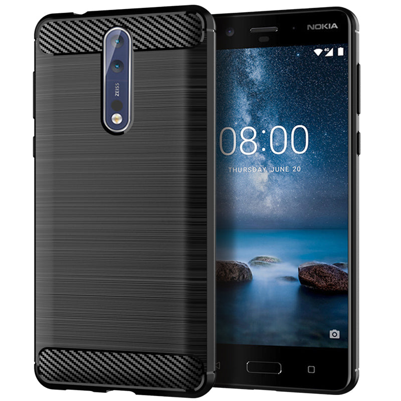 Brushed Silicone Phone Case For Nokia 8