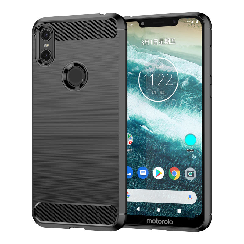 Brushed Silicone Phone Case For Motorola Moto P30 Play