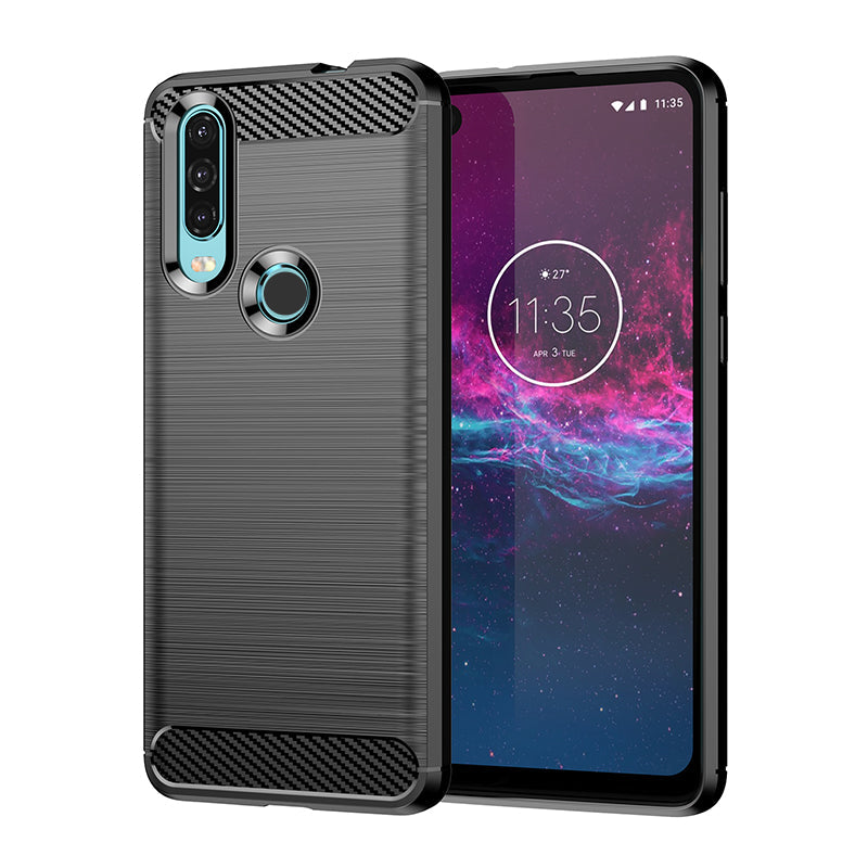 Brushed Silicone Phone Case For Motorola Moto P40 Power