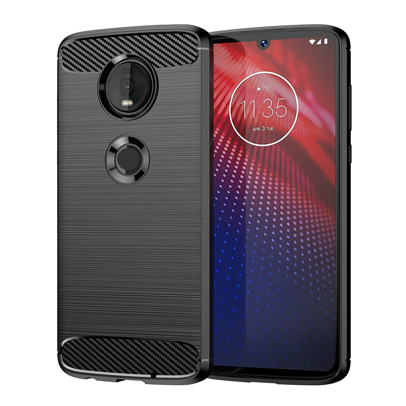 Brushed Silicone Phone Case For Motorola Moto Z4 Force