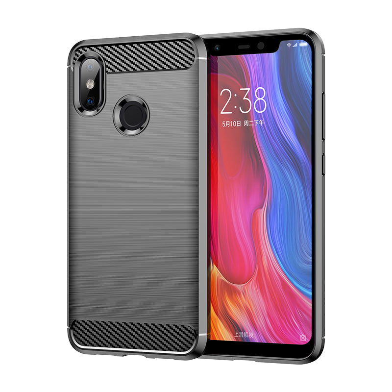 Brushed Silicone Phone Case For Xiaomi Mi 8